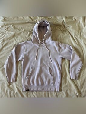 WLKN Unisex Light Lavender Pullover Hoodie with Embroidered Chest Detail